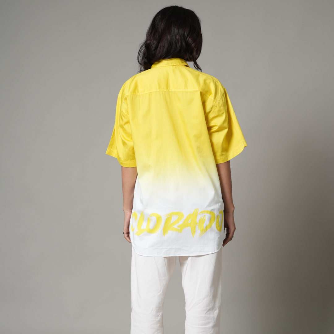 Yellow Ombre Relax Fit Shirt