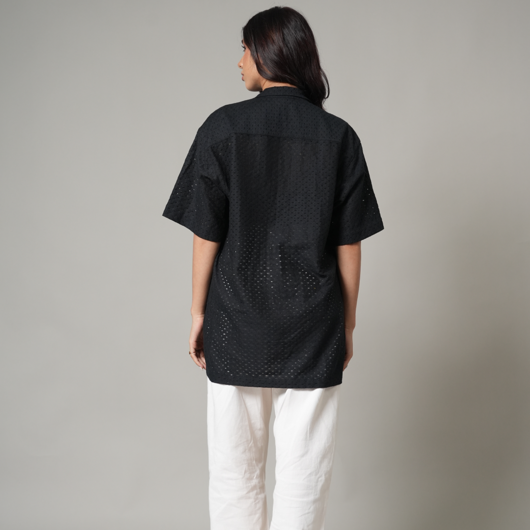Crochet Black Shirt
