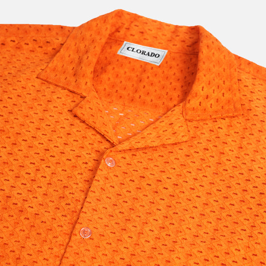 Crochet Orange Shirt