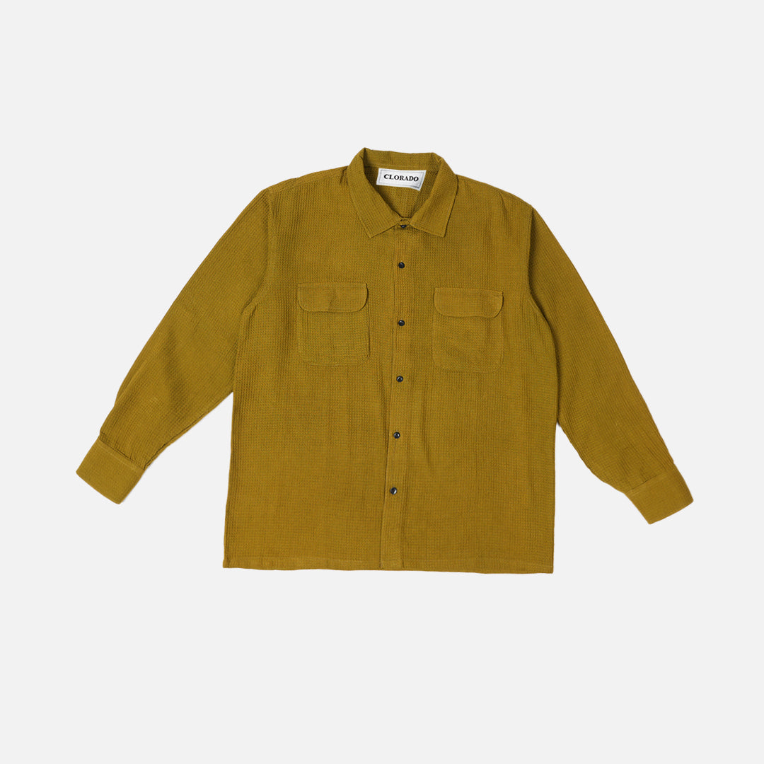 Green Waffle Shacket