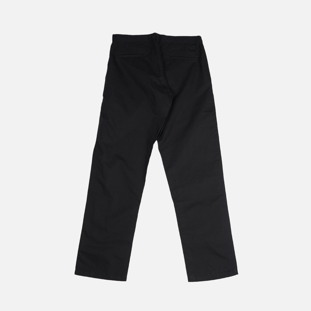 Cotton Linen Black Baggy Pant
