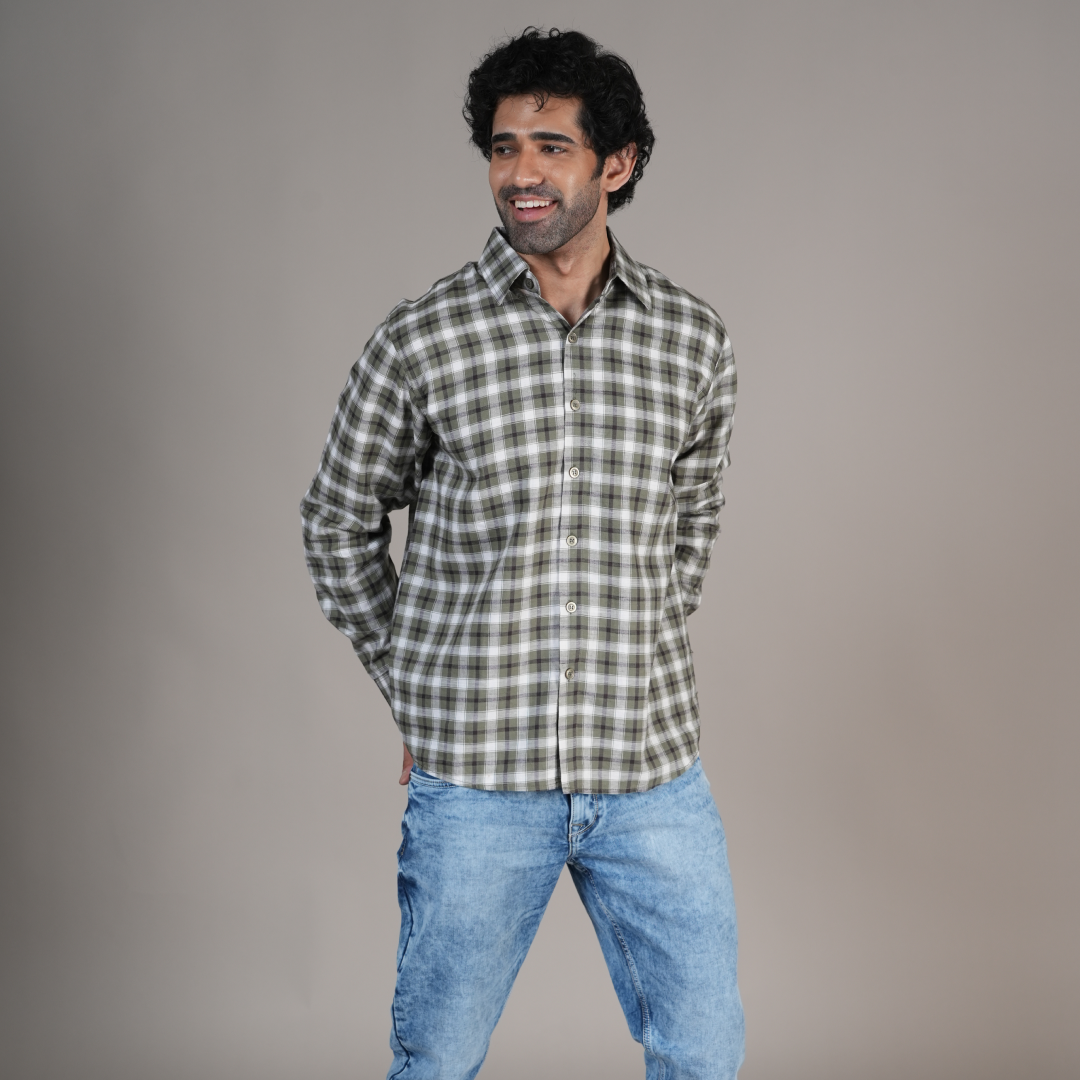 Green Plaid Shirt