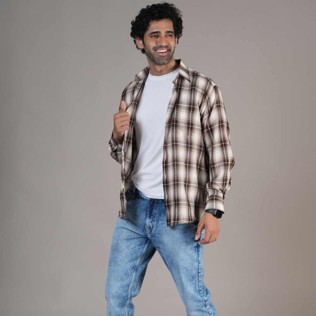 Brown Plaid Shirt