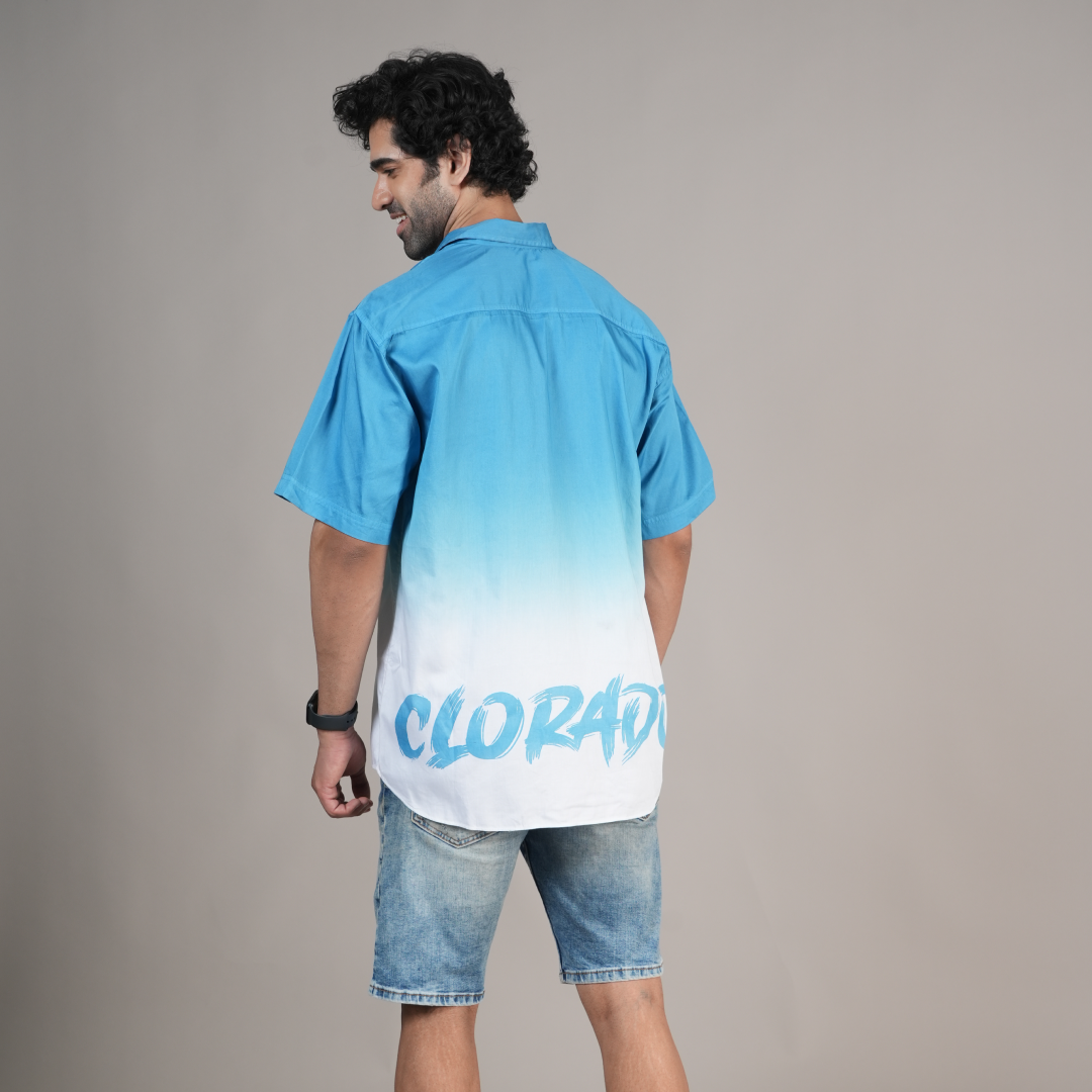 Blue Ombre Relax Fit Shirt