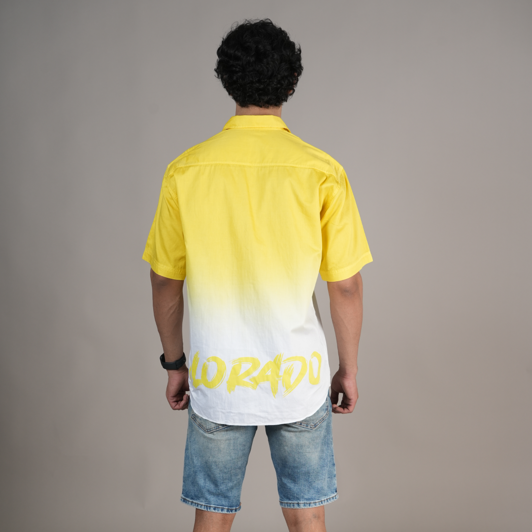Yellow Ombre Relax Fit Shirt