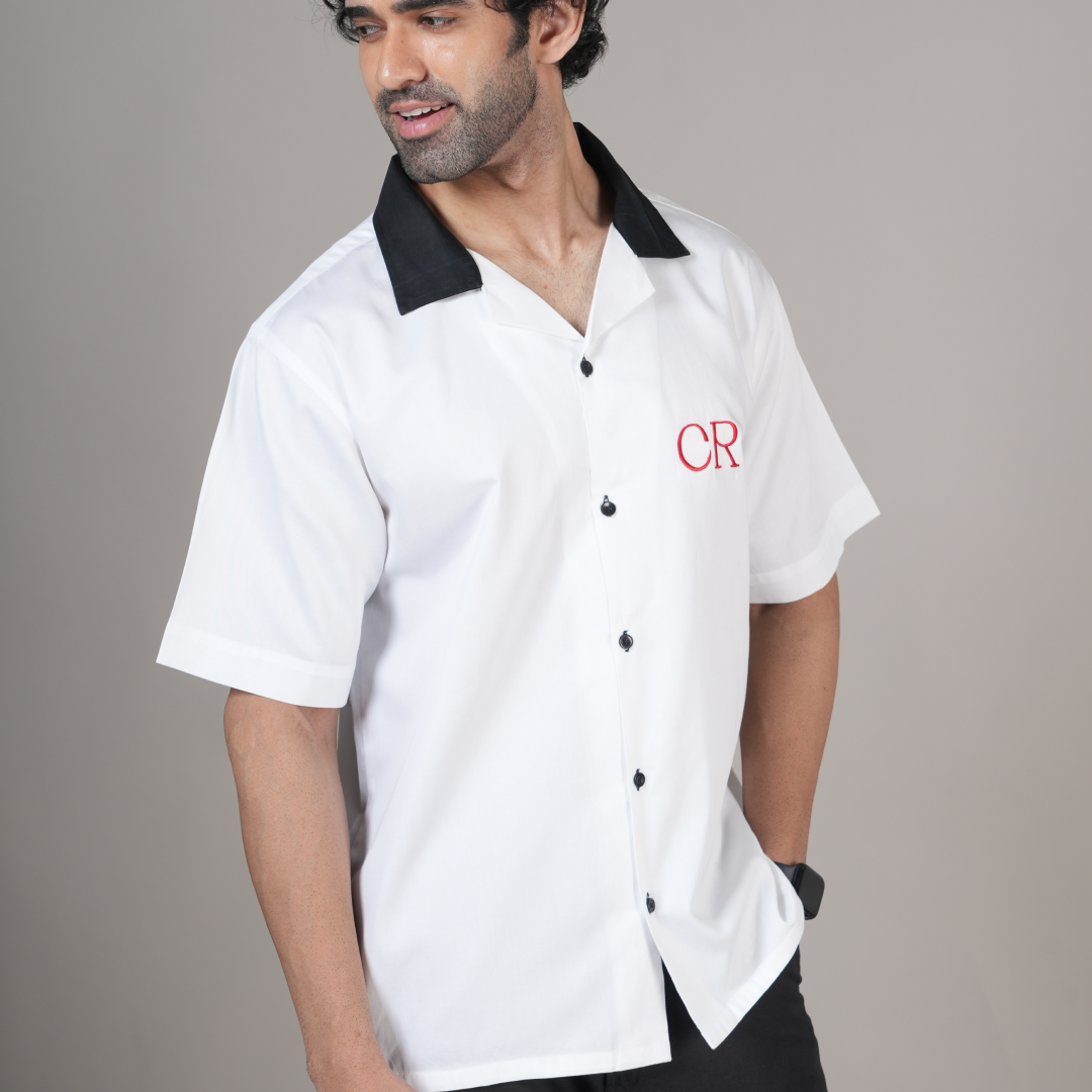 CR White Shirt, Embroidery