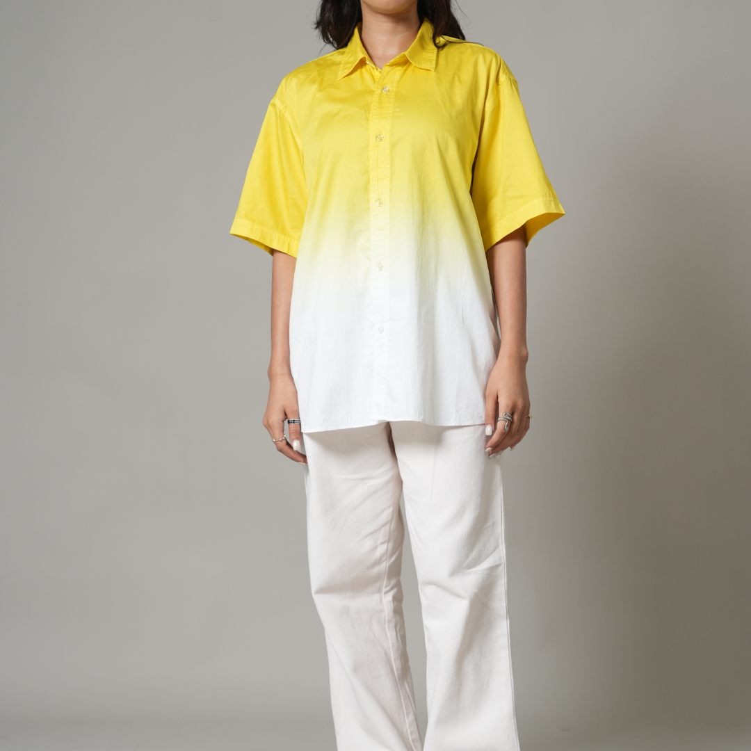 Yellow Ombre Relax Fit Shirt