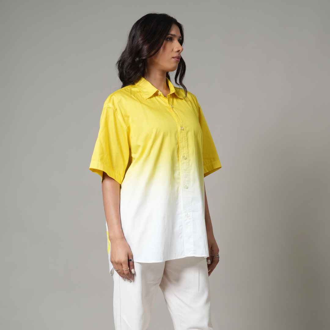 Yellow Ombre Relax Fit Shirt