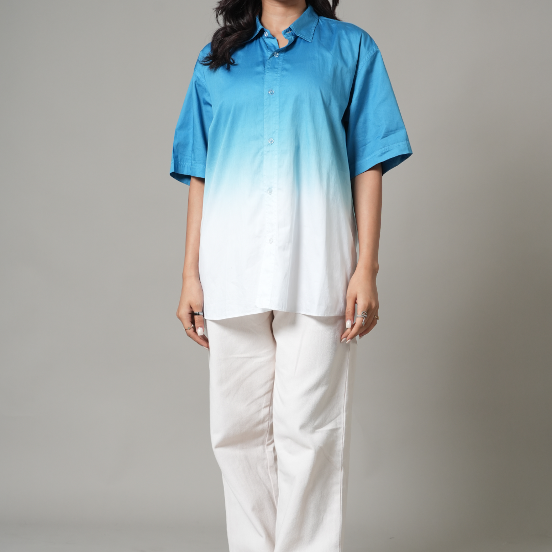 Blue Ombre Relax Fit Shirt