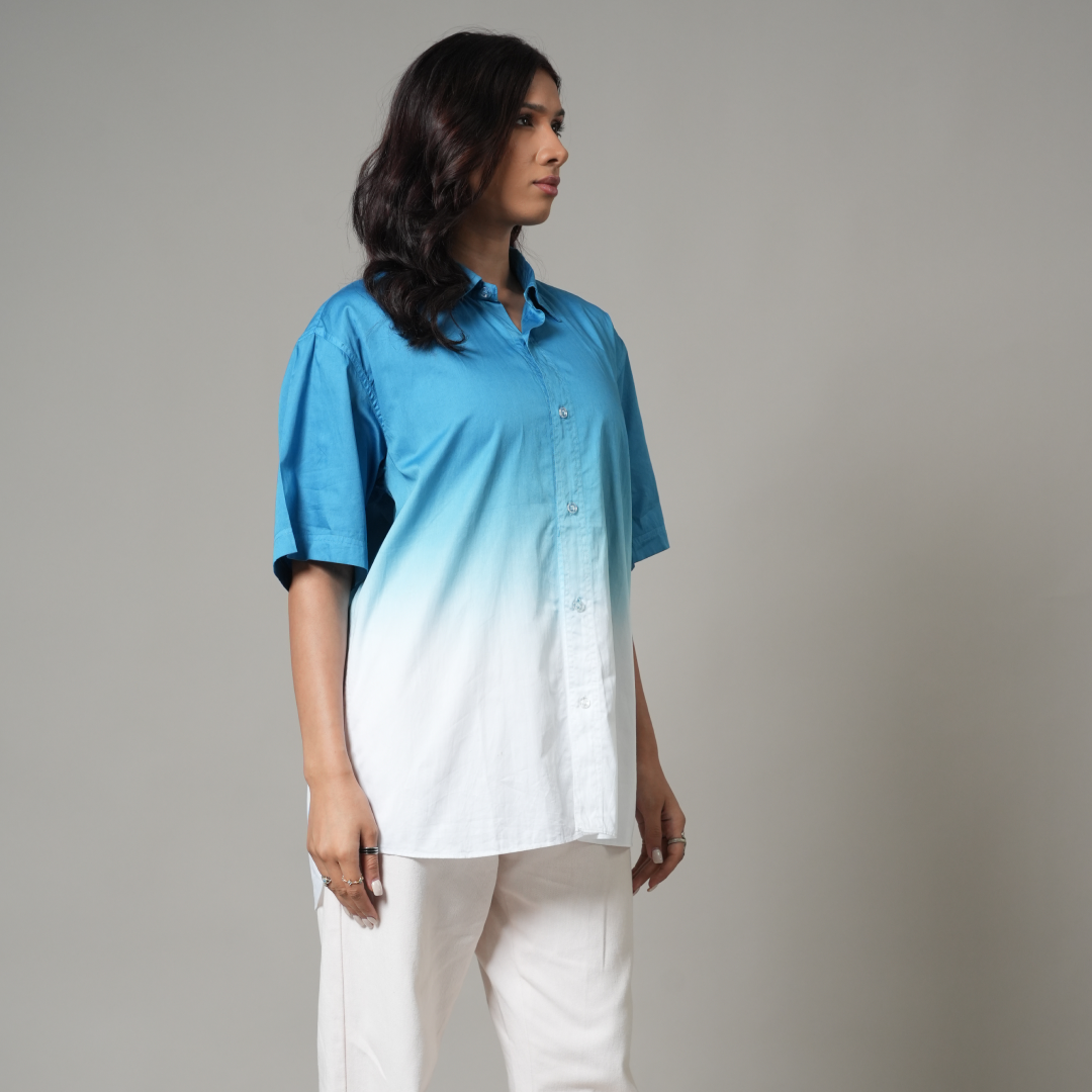 Blue Ombre Relax Fit Shirt