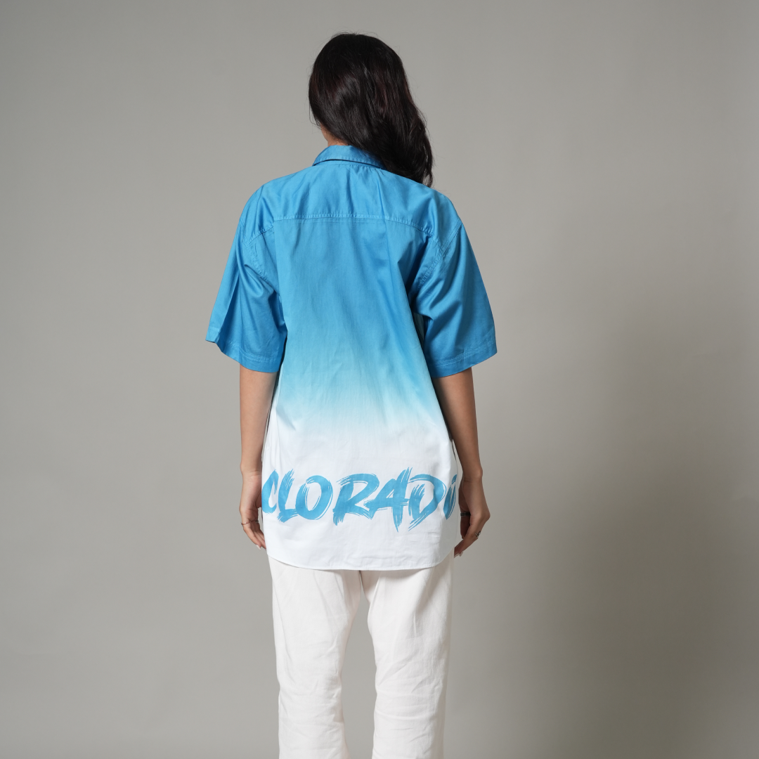 Blue Ombre Relax Fit Shirt