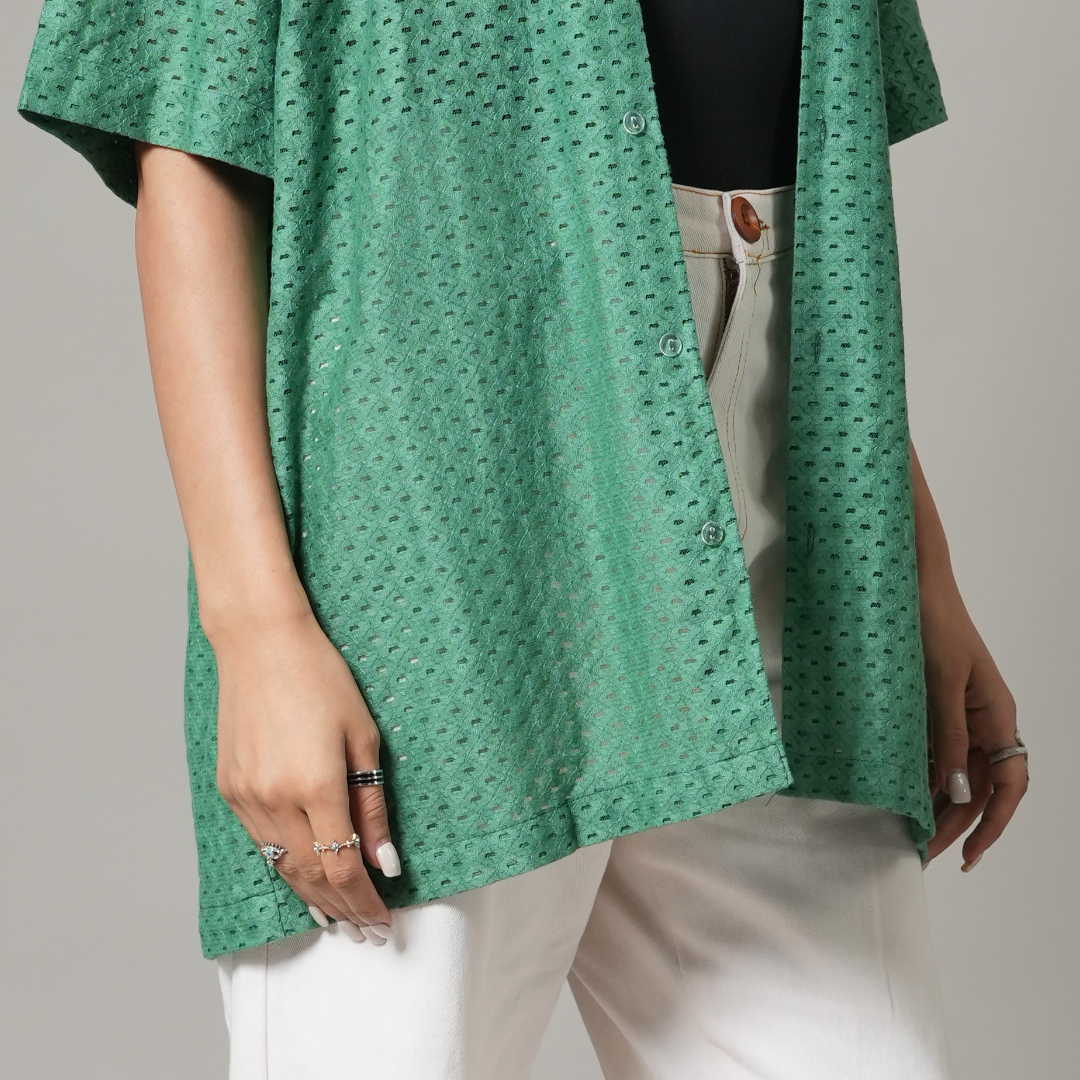 Crochet Green Shirt