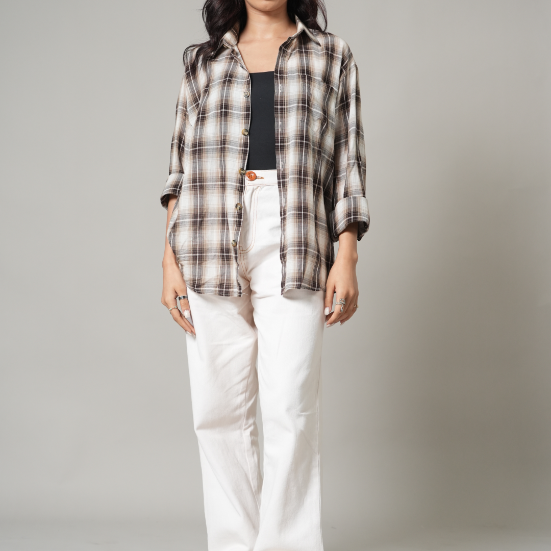 Brown Plaid Shirt