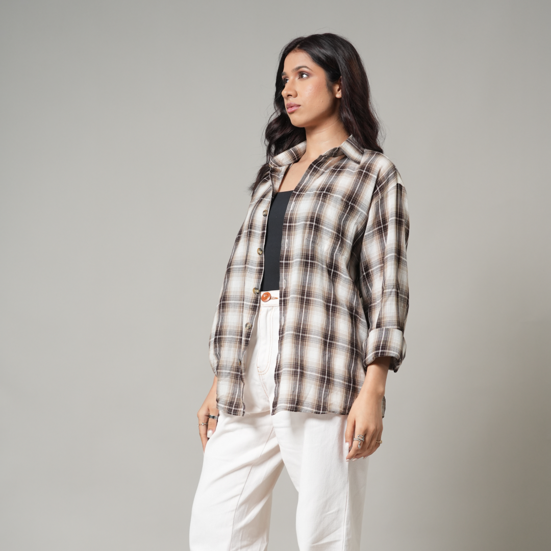 Brown Plaid Shirt