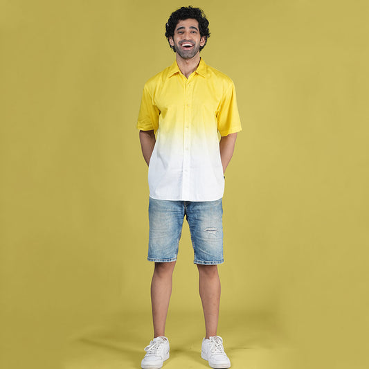 Yellow Ombre Relax Fit Shirt